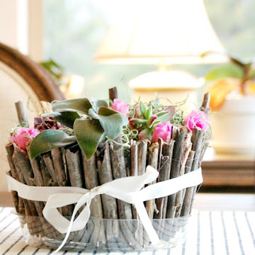 DIY Spring Twig Planter