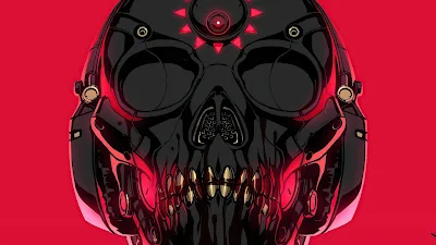 4k Skull Cyborg Wallpaper