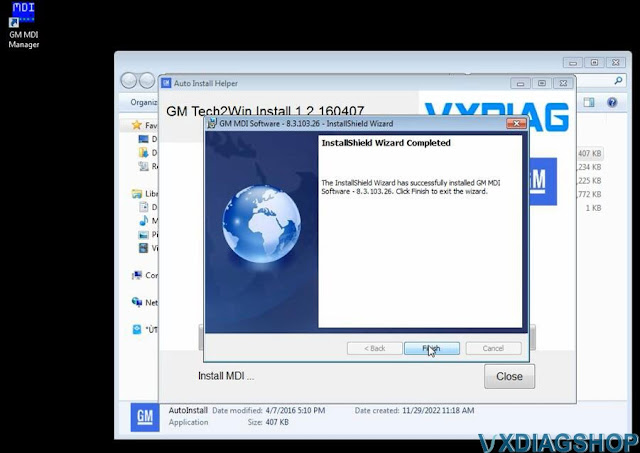 Install 2022.05 VXDIAG GM GDS2 Tech2win 2