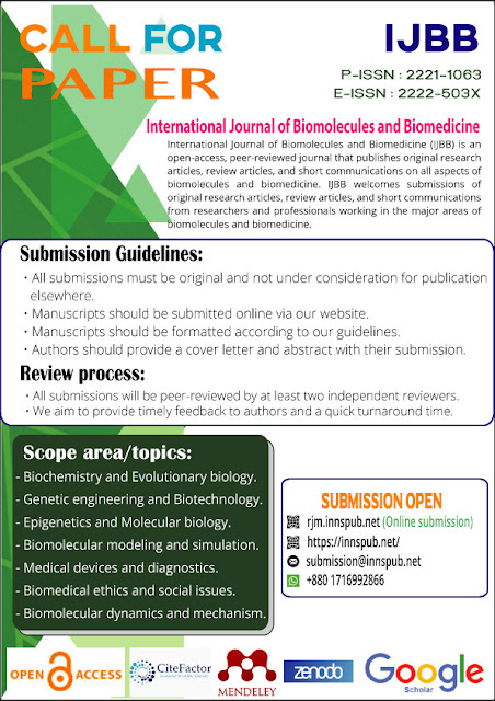 Submit your article to IJBB Journal