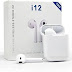 EAR BUDS BLUETOOTH EARPHONES ( WHITE )