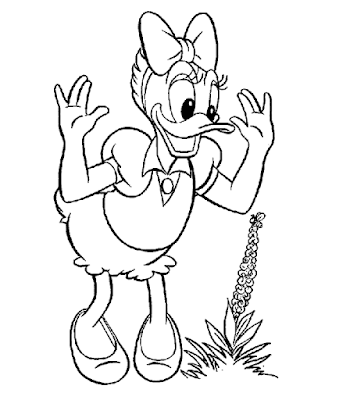 Desenhos para Colorir da Margarida Disney Daisy