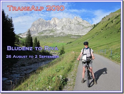 TransAlp 2010 - Slide Show Flier
