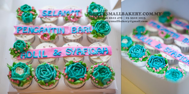 Cupcake penganting - Prettysmallbakery