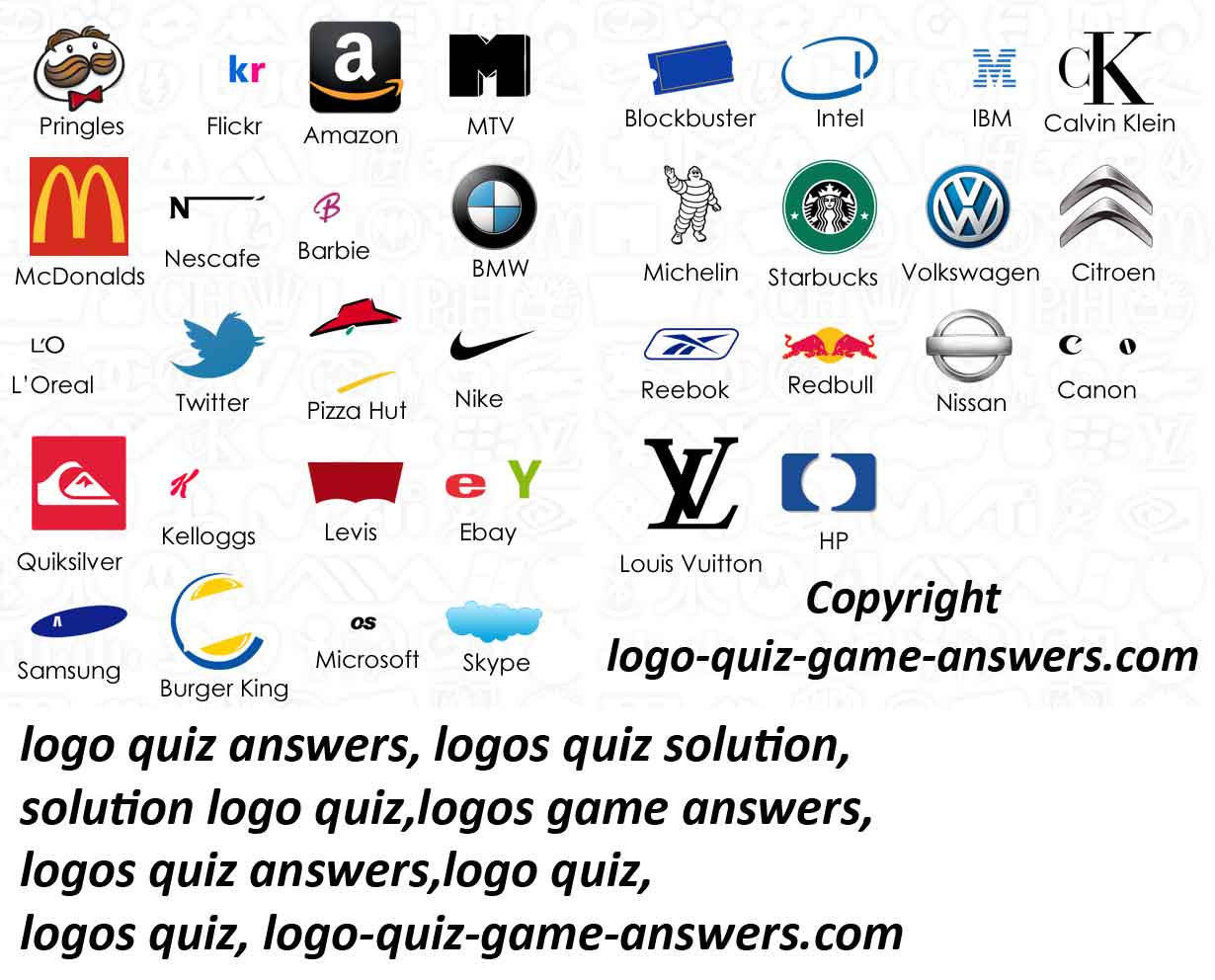 Windows 8 Logo Quiz Answers Level 1