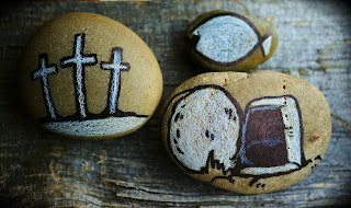 painted rocks with christian images