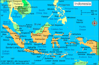 Indonesia Map Regional Political