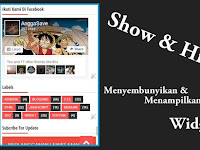 Cara Menyembunyikan dan Menampilkan Widget Blog Di Mobile