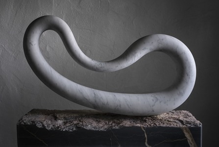 Loren: CARRARA MARBLE, 2017: W 69cm, H 30 cm, D 9 cm; SOLD