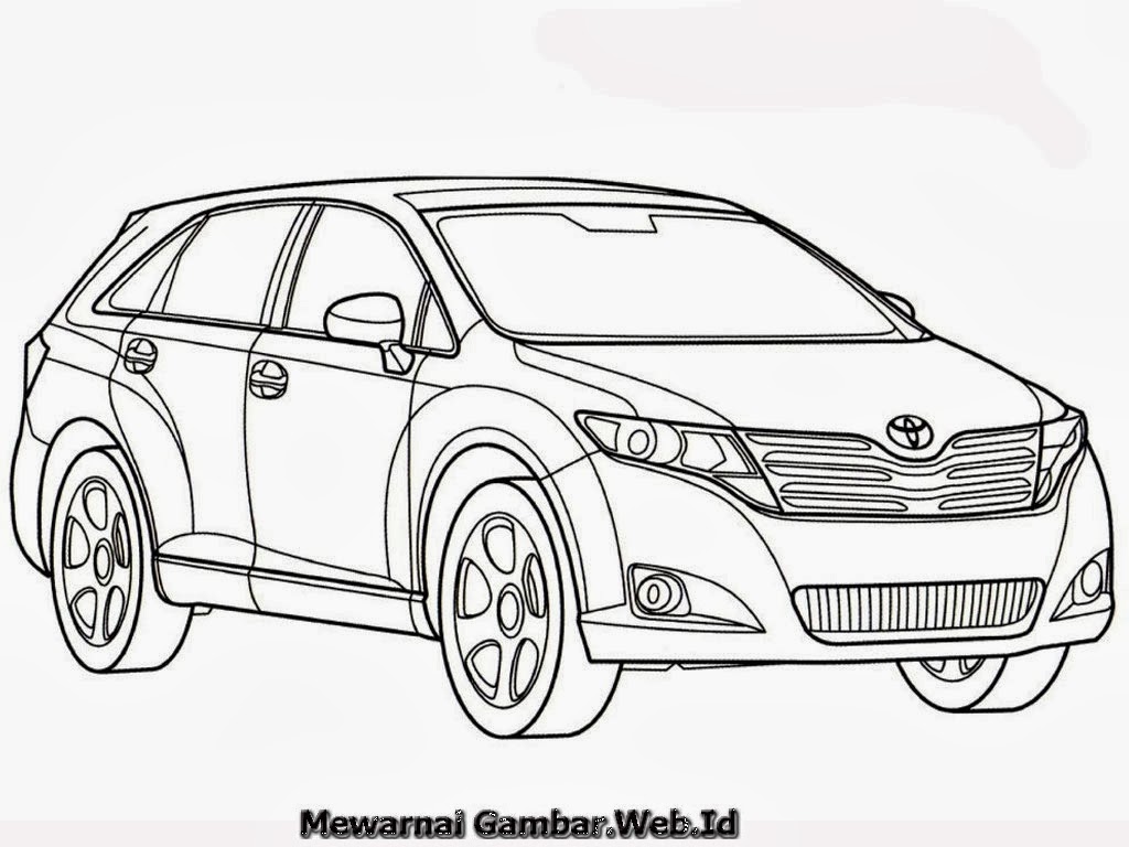 35 Ide Gambar  Sketsa Mobil  Toyota Terbaru Sketsa