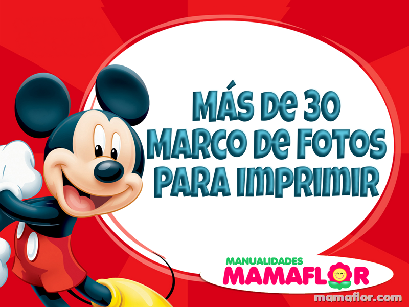 30 Marcos De Fotos De Mickey Mouse Minnie Donald Manualidades Mamaflor