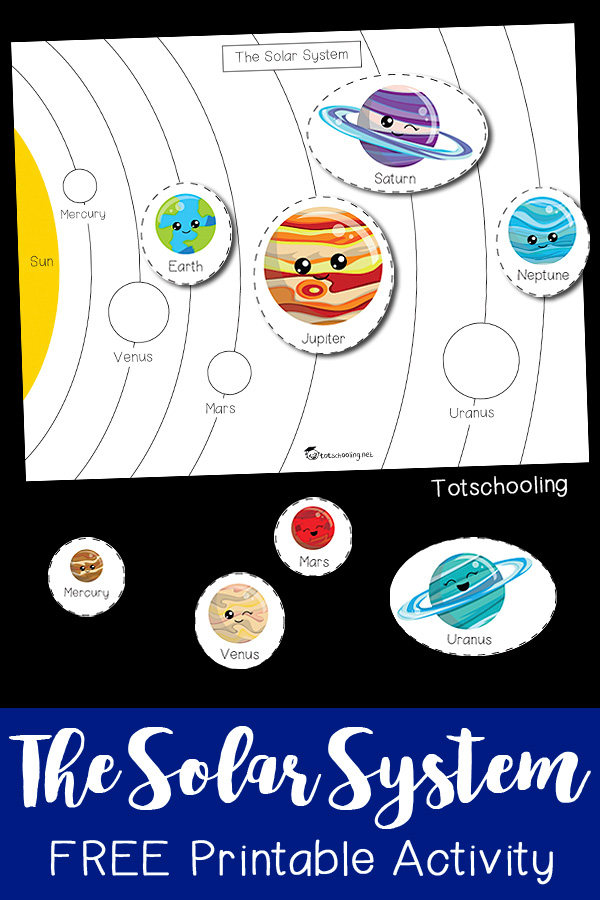The Solar System Printable Activity Totschooling Toddler