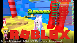 Roblox Survive The Disasters 2 [BONUS ROUNDS] Gameplay - first try on this new game!