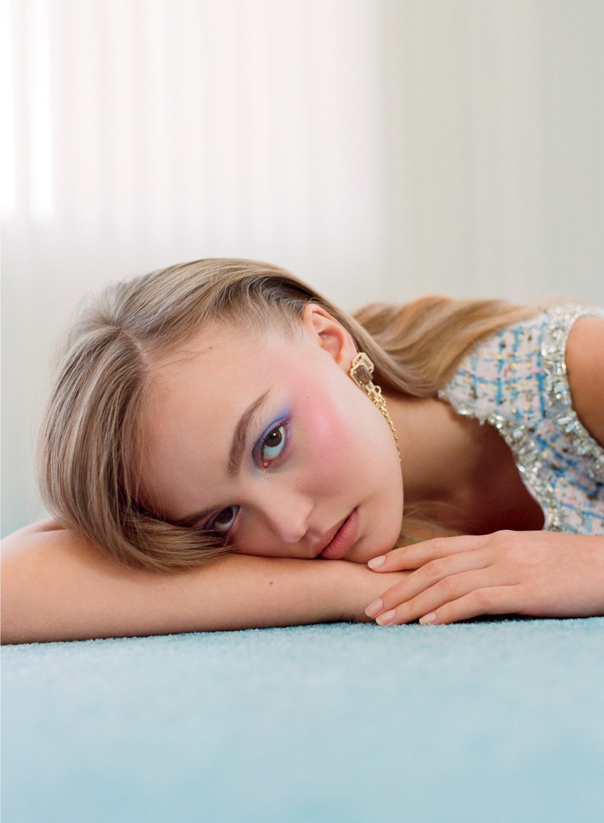 Lily-Rose Depp sexy model in V Magazine Photoshoot Issue #116