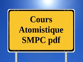 Cours atomistique s1 smpc pdf