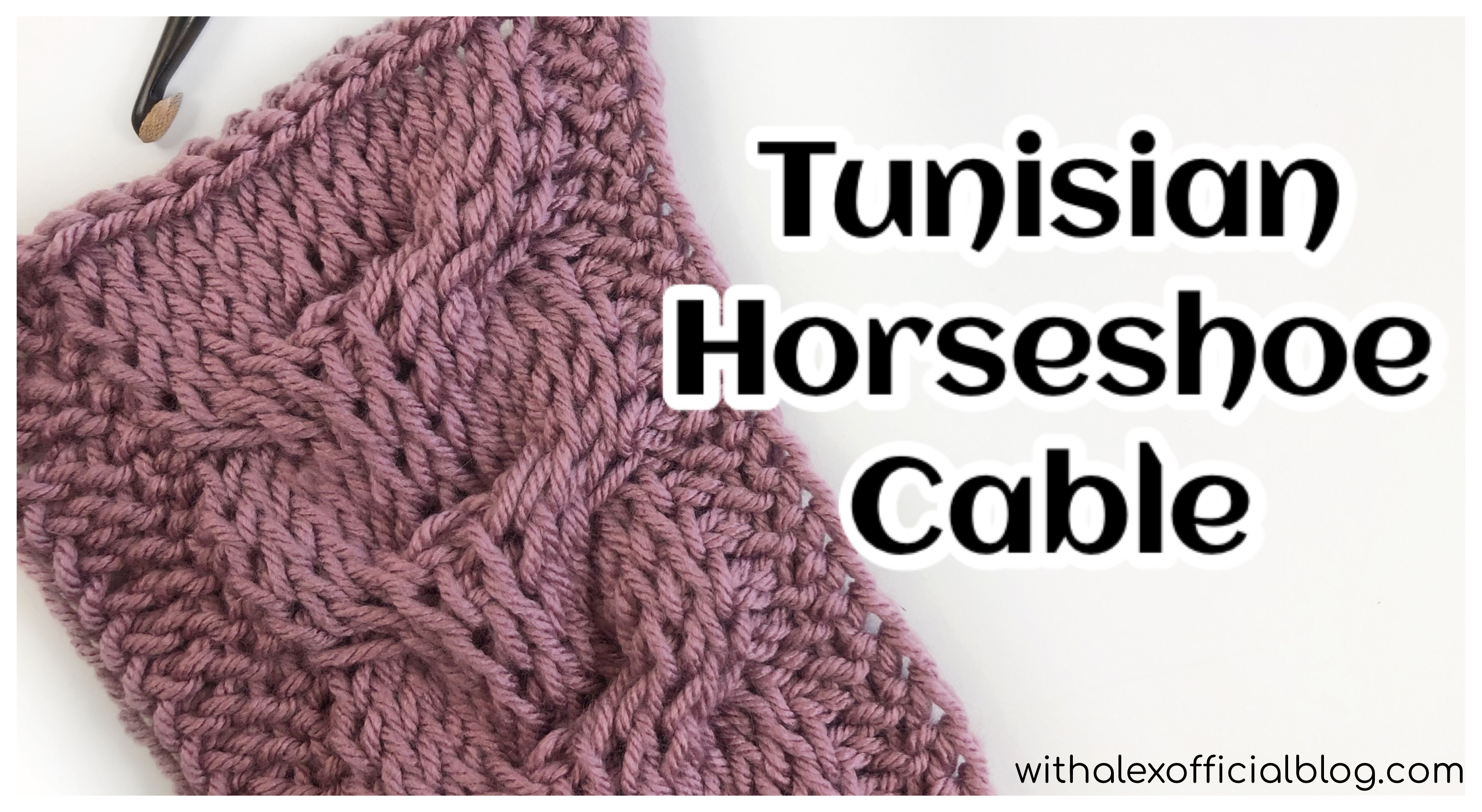 With Alex: How To Tunisian Crochet In 3 Minutes!