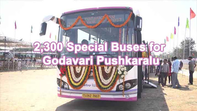 Godavari Pushkaram Maha Pushkaralu 2015 apsrtc TSRTC Special Buses Timings Schedule List Details