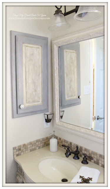 Farmhouse Guest Bathroom-Medicine Cabinet- From My Front Porch To Yours