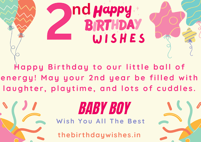 2nd birthday wishes for a baby boy