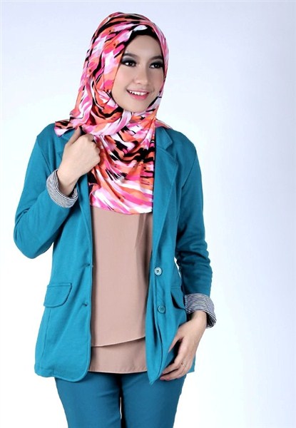 model blazer wanita muslimah 2017/2018