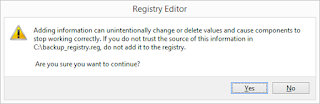 Cara Backup dan Restore Seluruh Registry