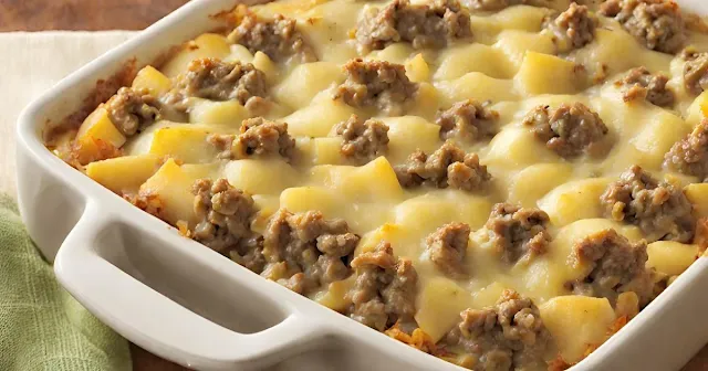 Ground Beef and Potato Casserole