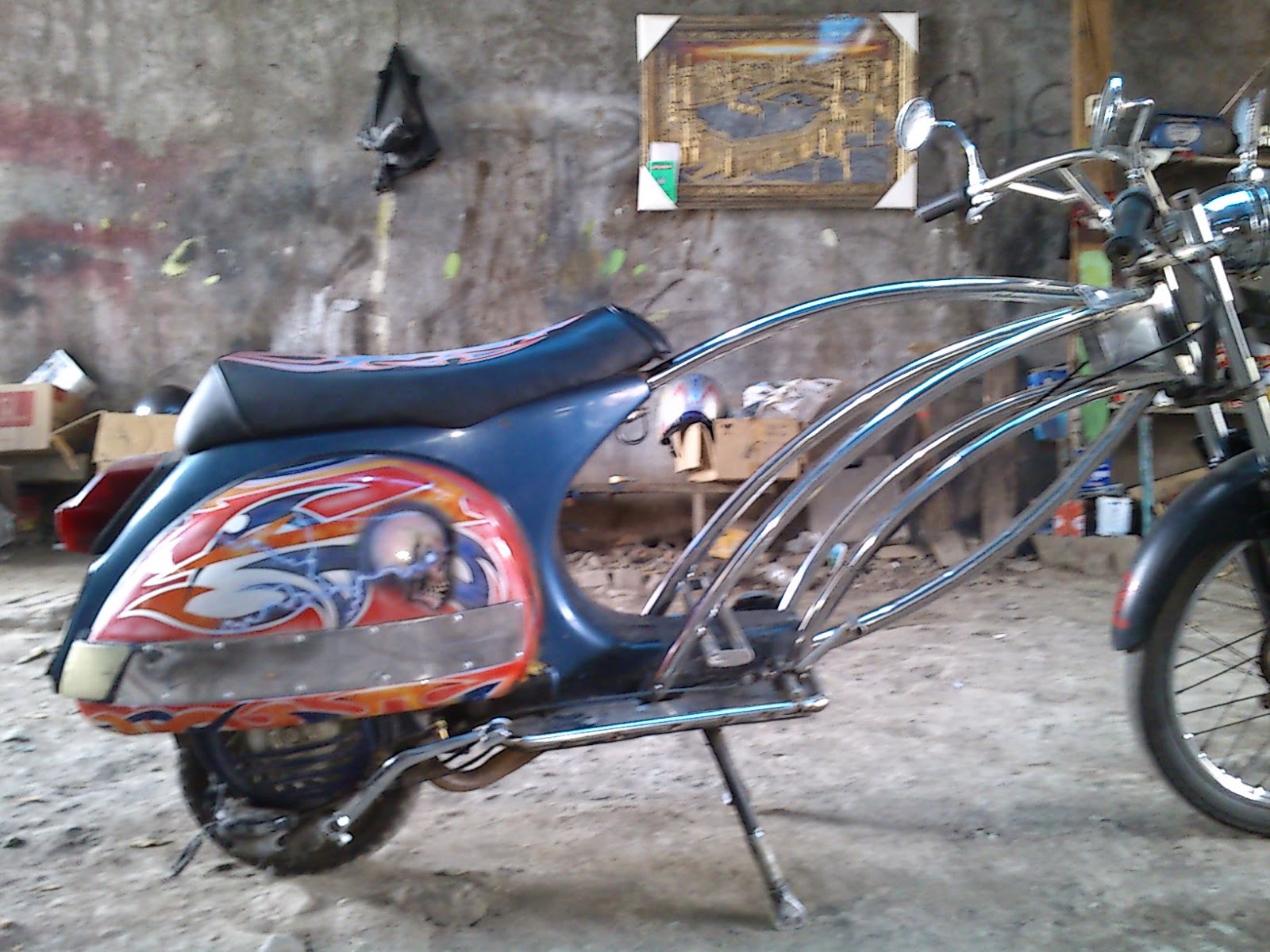 81 Gambar Motor Drag Vespa Terbaru Ranting Modifikasi