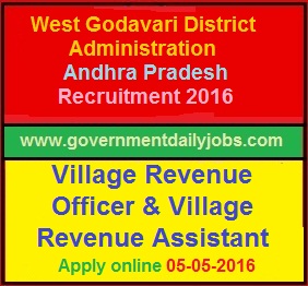 WEST GODAVARI DISTRICT RECRUITMENT 2016 APPLY ONLINE FOR 33 VRO & VRA POSTS