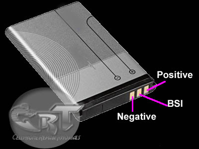 The battery has a BSI output indicator terminal that connected to its 