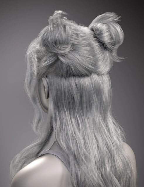 Unleash Your Creativity with FE Double Buns Hair for Genesis 9