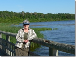 Janet at Lake Audy Dam, Riding Mountain National Park, MB