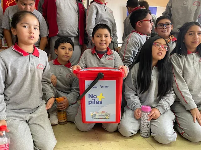Saesa da el vamos a campaña “No + Pilas” en Colegio Riachuelo de Río Negro