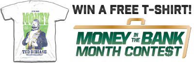 Money in the Bank contest WWE t-shirts Ted DiBiase giveaway