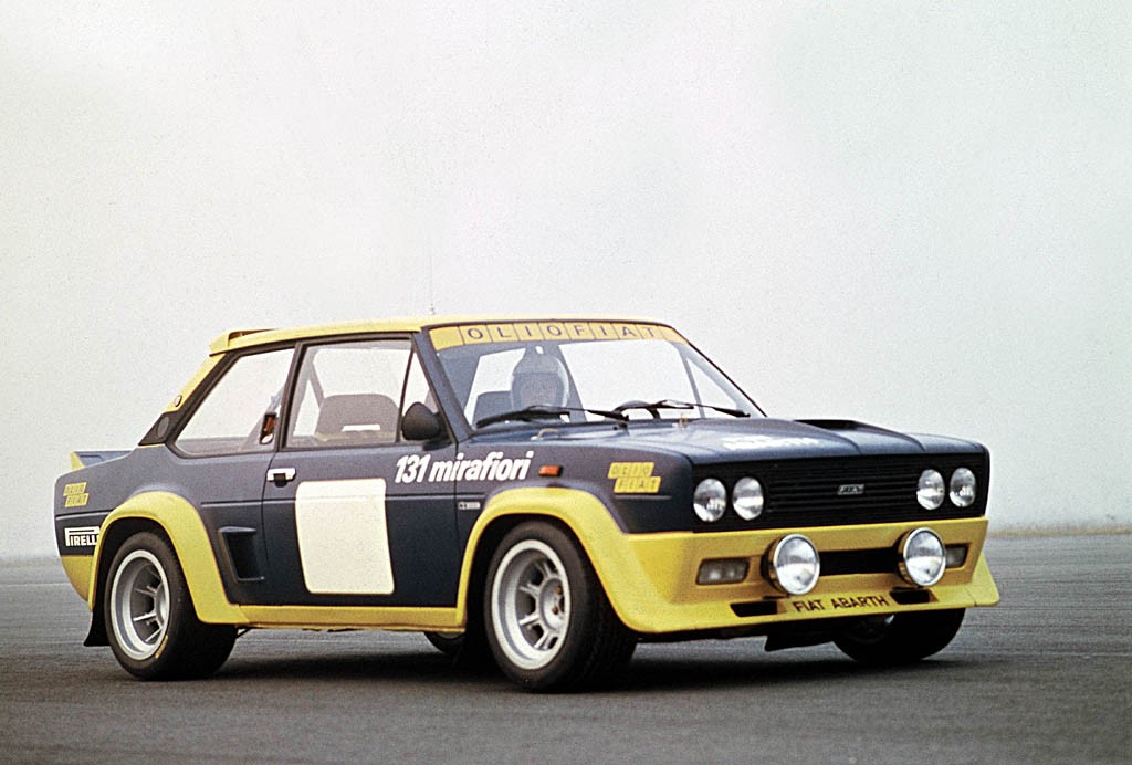 1976 Fiat 131 Abarth Rally. First is the 131 Abarth Rally.