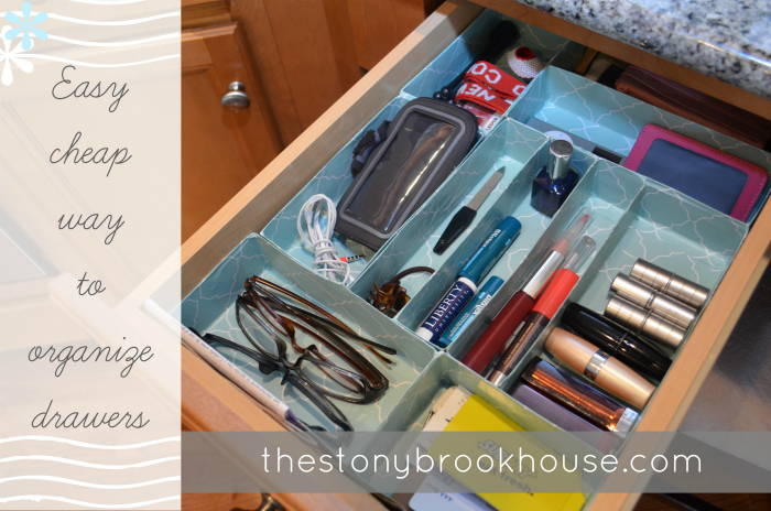 Easy Cheap Way to Organize Drawers