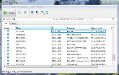 Cara Mudah Melihat IP Address Device Yang Terhubung Dengan Satu Jaringan Internet