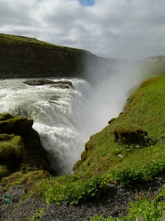 Gullfoss, Iceland's "golden falls".