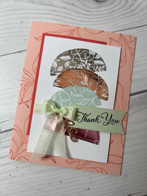 Greeting card using Stampin' Up! Splendid Thoughts Suite