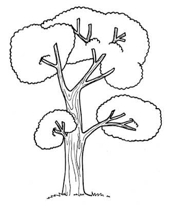 Printable Tree Coloring Pages