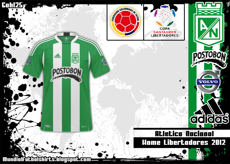 Download Mundial Futbol Shirts: Atlético Nacional 2012 (Libertadores)