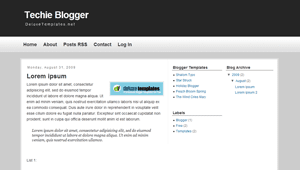 Techie Blogger Templates