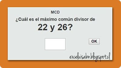 Calcular el MCD.