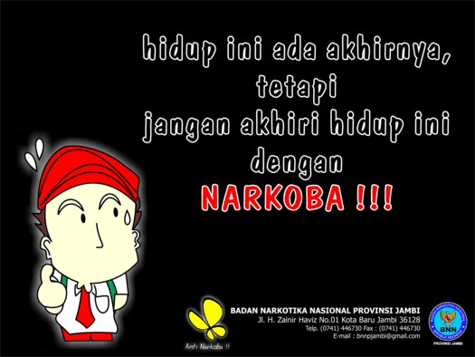 Contoh kalimat poster anti narkoba