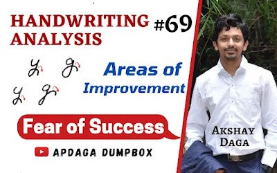 Handwriting Analysis #69: [Areas of Improvement] (8/18) Fear of Success | Graphology by APDaga