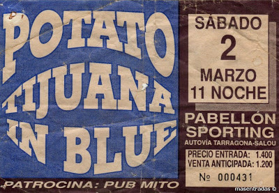 entrada de concierto de tijuana in blue