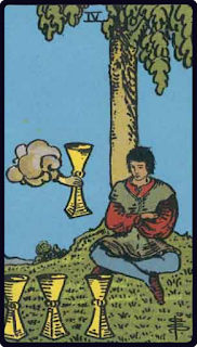 The 4 of Cups - Tarot Card from the Rider-Waite Deck