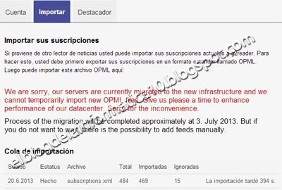 Importar marcadores de Google Reader - imagen 2 g2reader