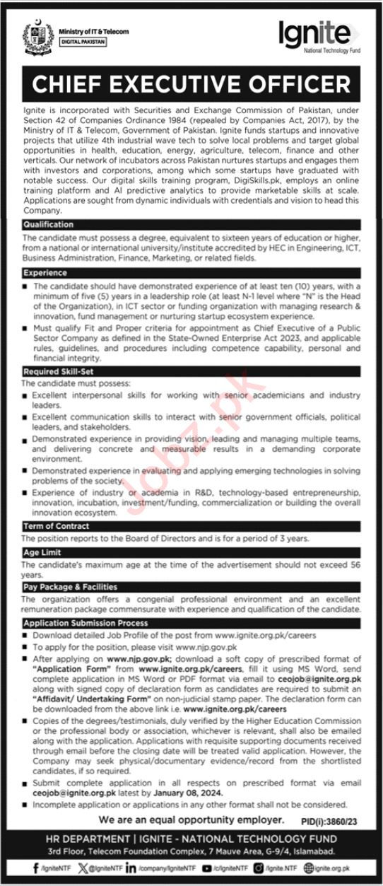 Jobs in Ministry of IT & Telecom