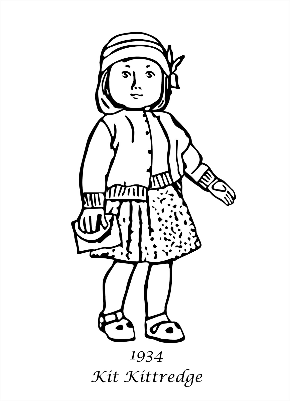 American Girl Coloring Pages 7