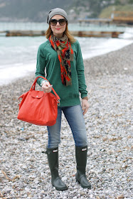 Hunter boots, Longchamp bag, Fashion and Cookies